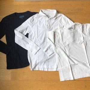 A lot of 3 J. Crew boy’s tops